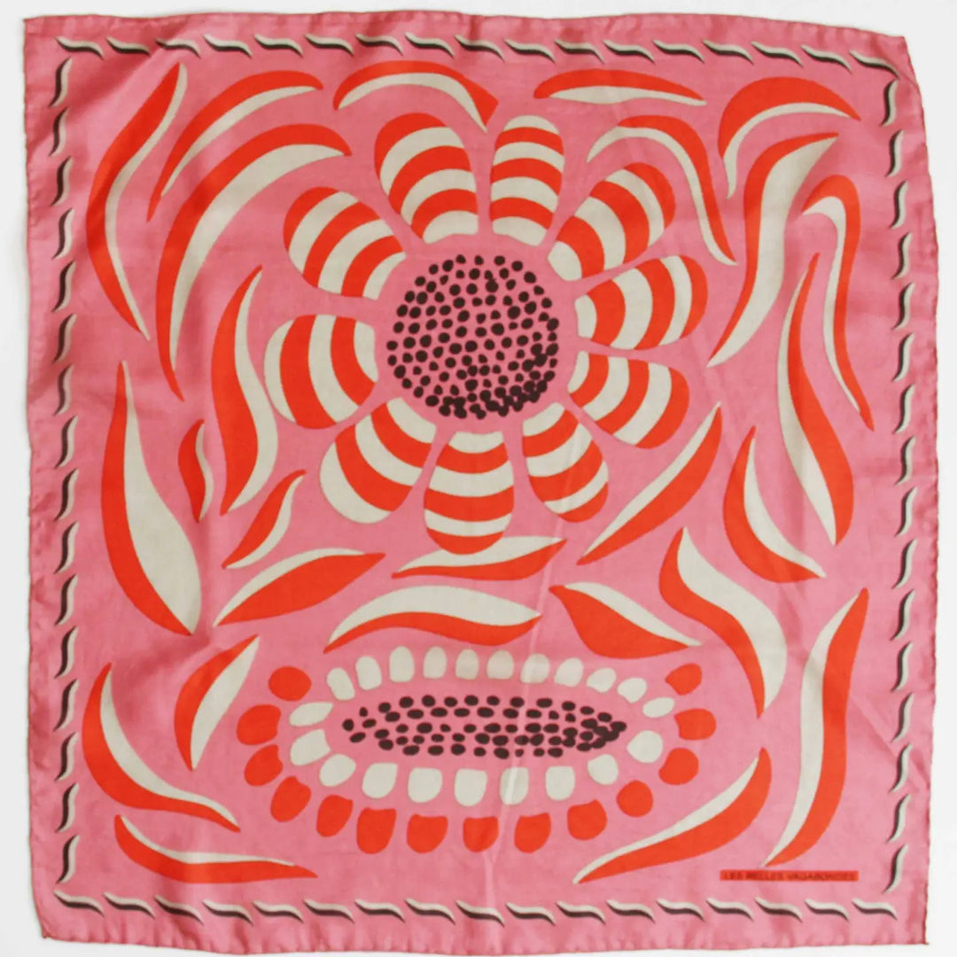 Silk Mini Forget-Me-Not Rose scarf