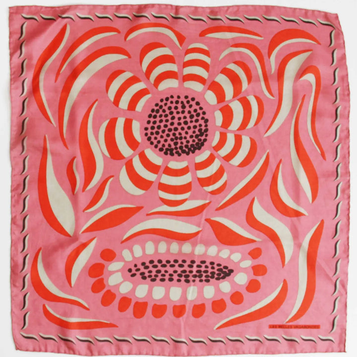 Silk Mini Forget-Me-Not Rose scarf