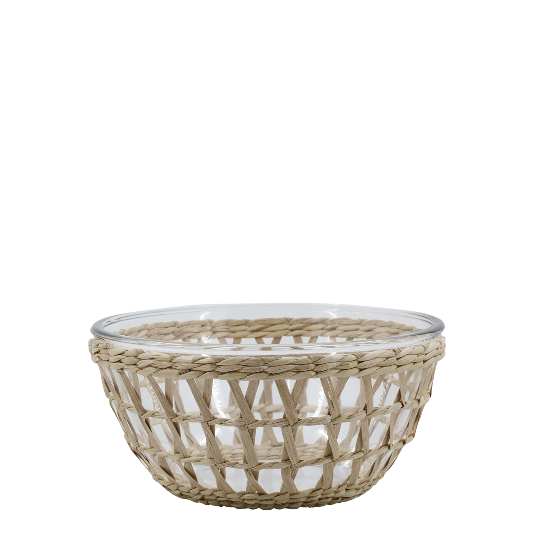 Bowl w. wicker basket Medium--LNH Edit