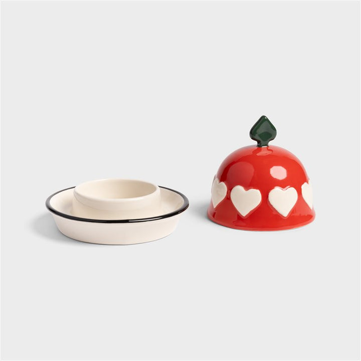 Pre Order Red Hearts Butter dish