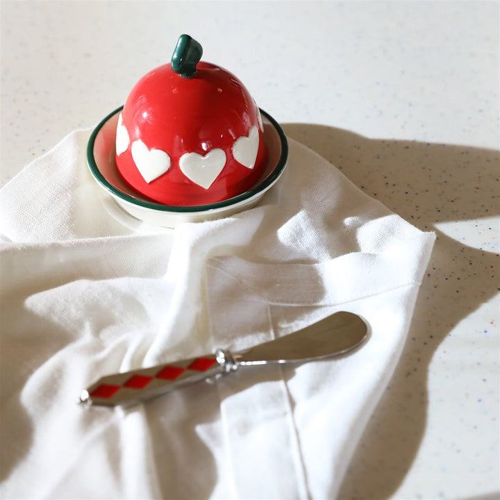 Pre Order Red Hearts Butter dish
