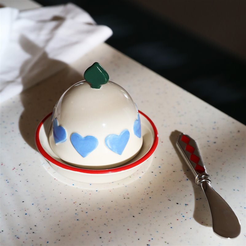 Pre Order Blue Hearts Butter dish
