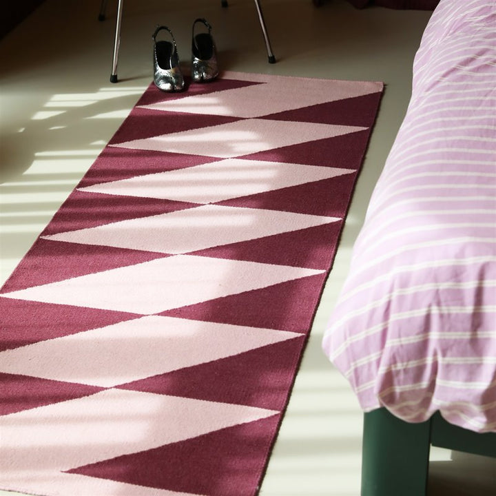 Takt Pink Runner Wool Rug 70x180