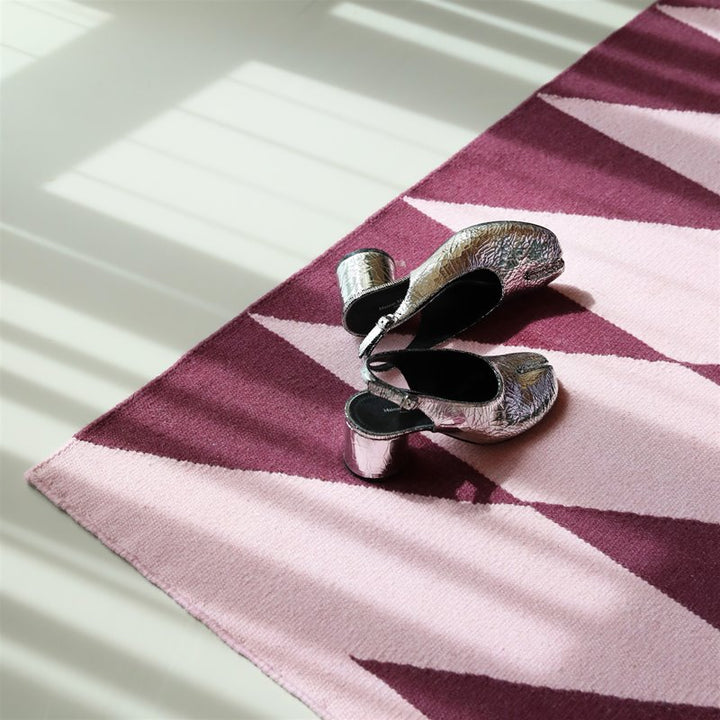 Takt Pink Runner Wool Rug 70x180