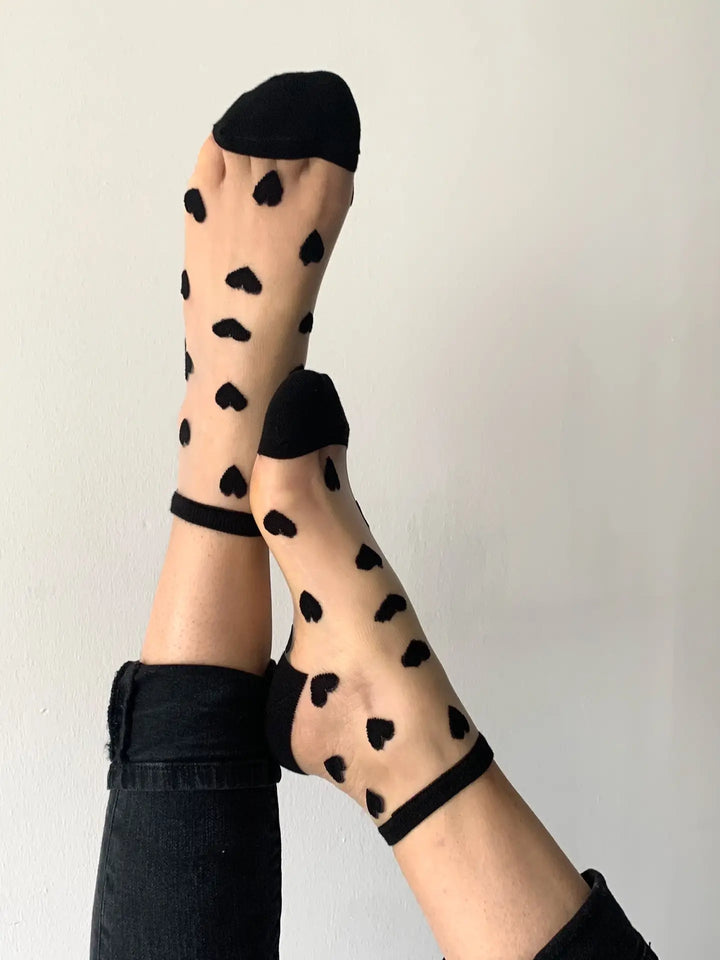 Black Heart Socks