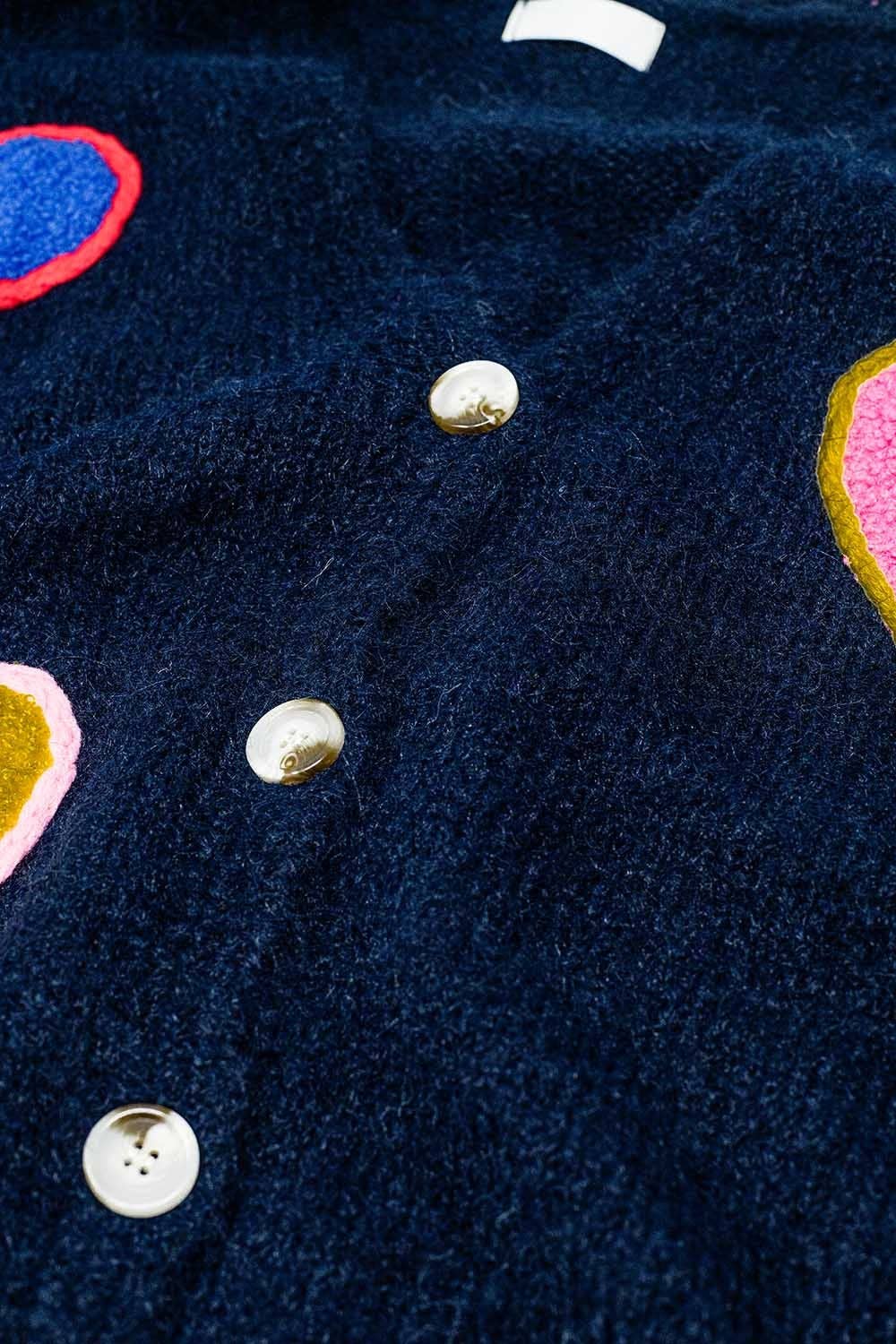 Navy Heart cardigan-Shirts & Tops-LNH Edit