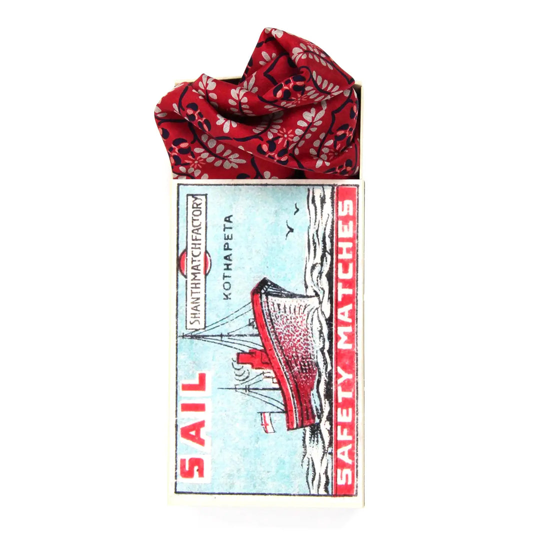 Mini Silk Albertine Red scarf