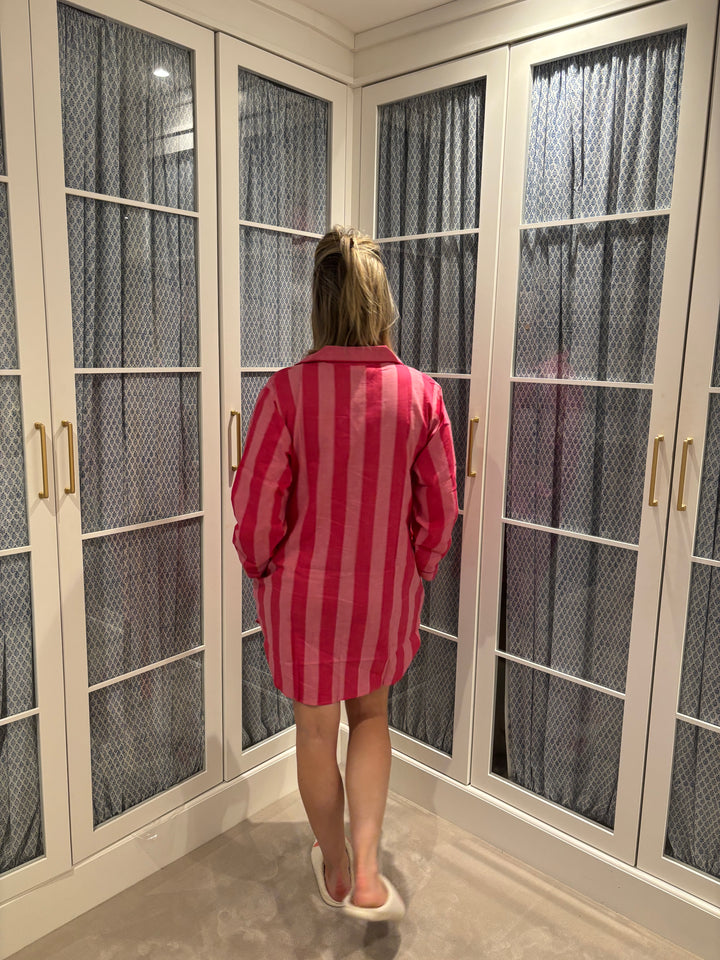 Bold Pink Stripe Nightshirt