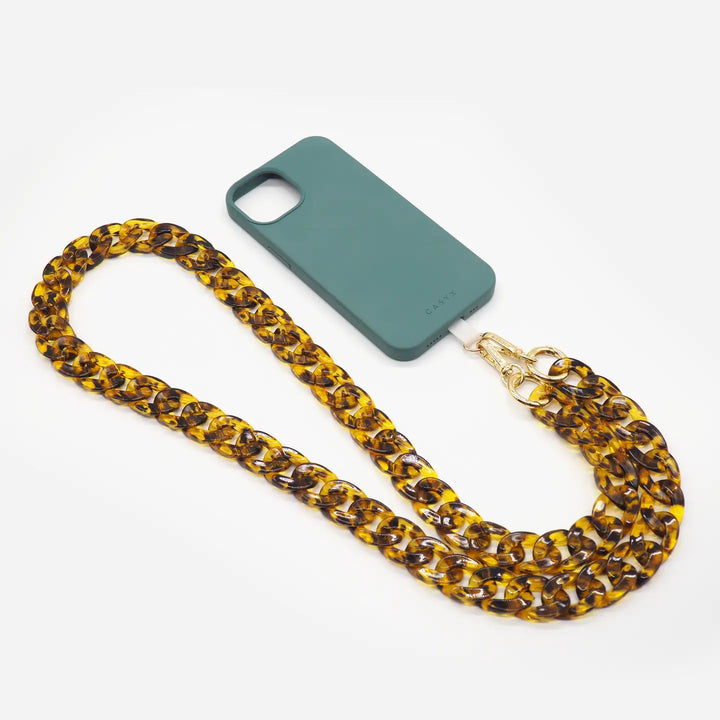 Tortoise shell phone chain