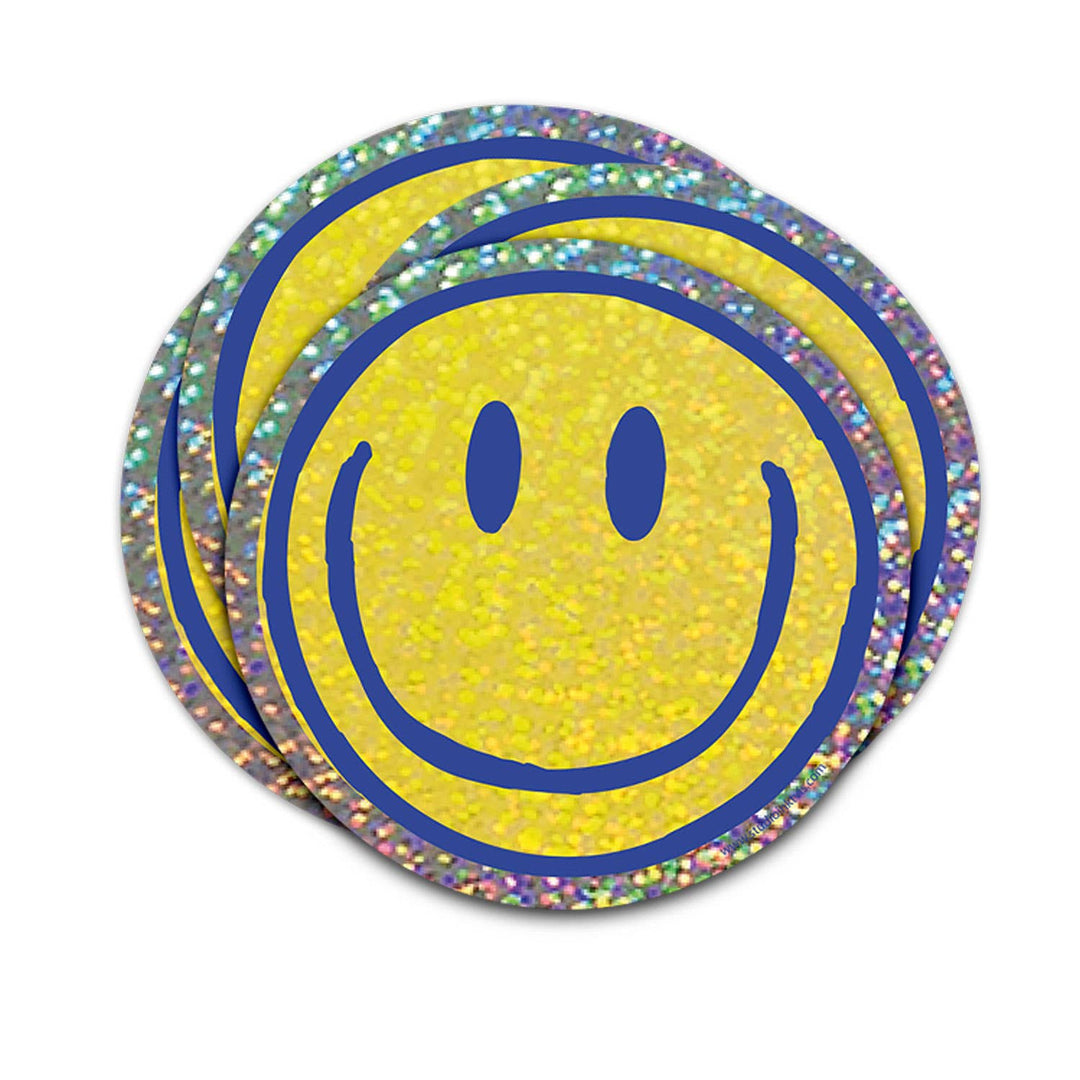 Glitter Sticker Smiley – Radiant Vibes and Positivity