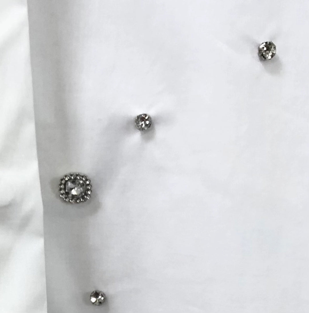 White Embellished Shirt