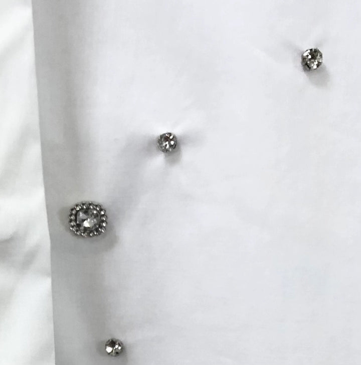 White Embellished Shirt