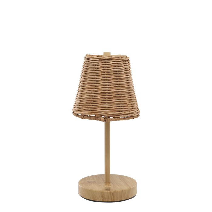 Rattan Table Lamp rechargeable LED