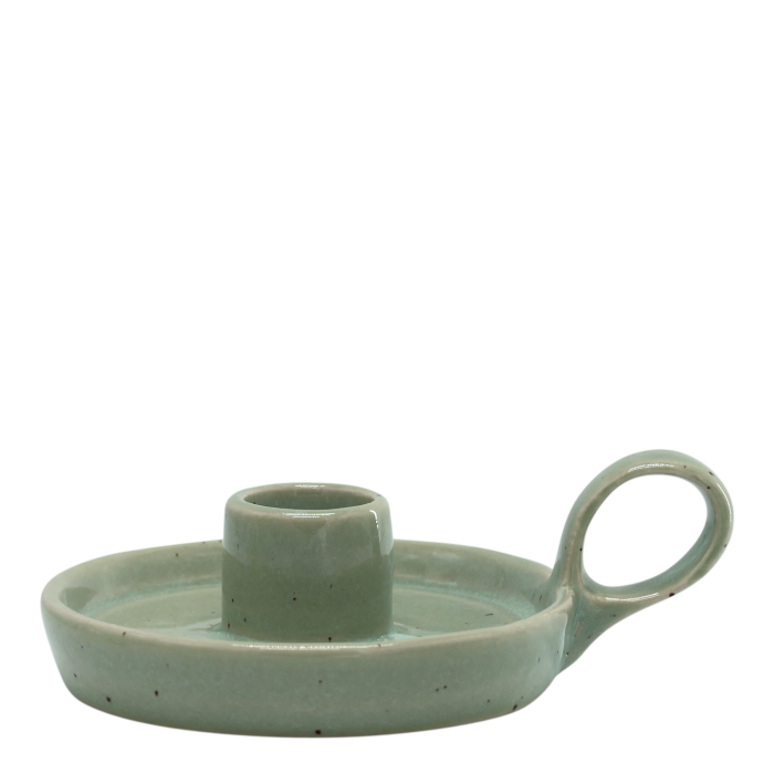 Massy Green Canldestick Holder