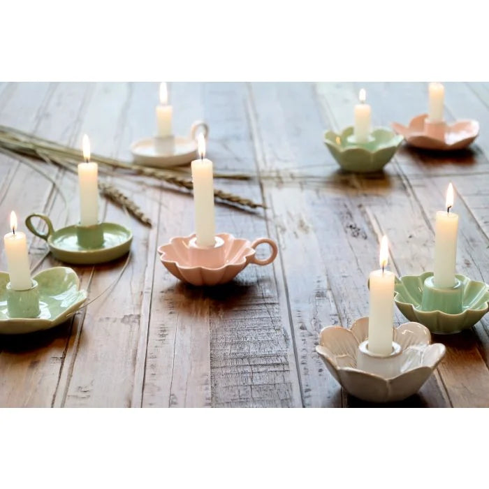 Massy Green Canldestick Holder