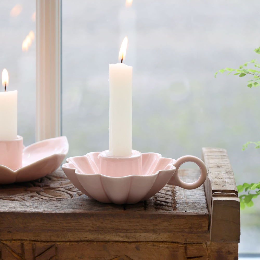 Massy Pink Canldestick Holder--LNH Edit