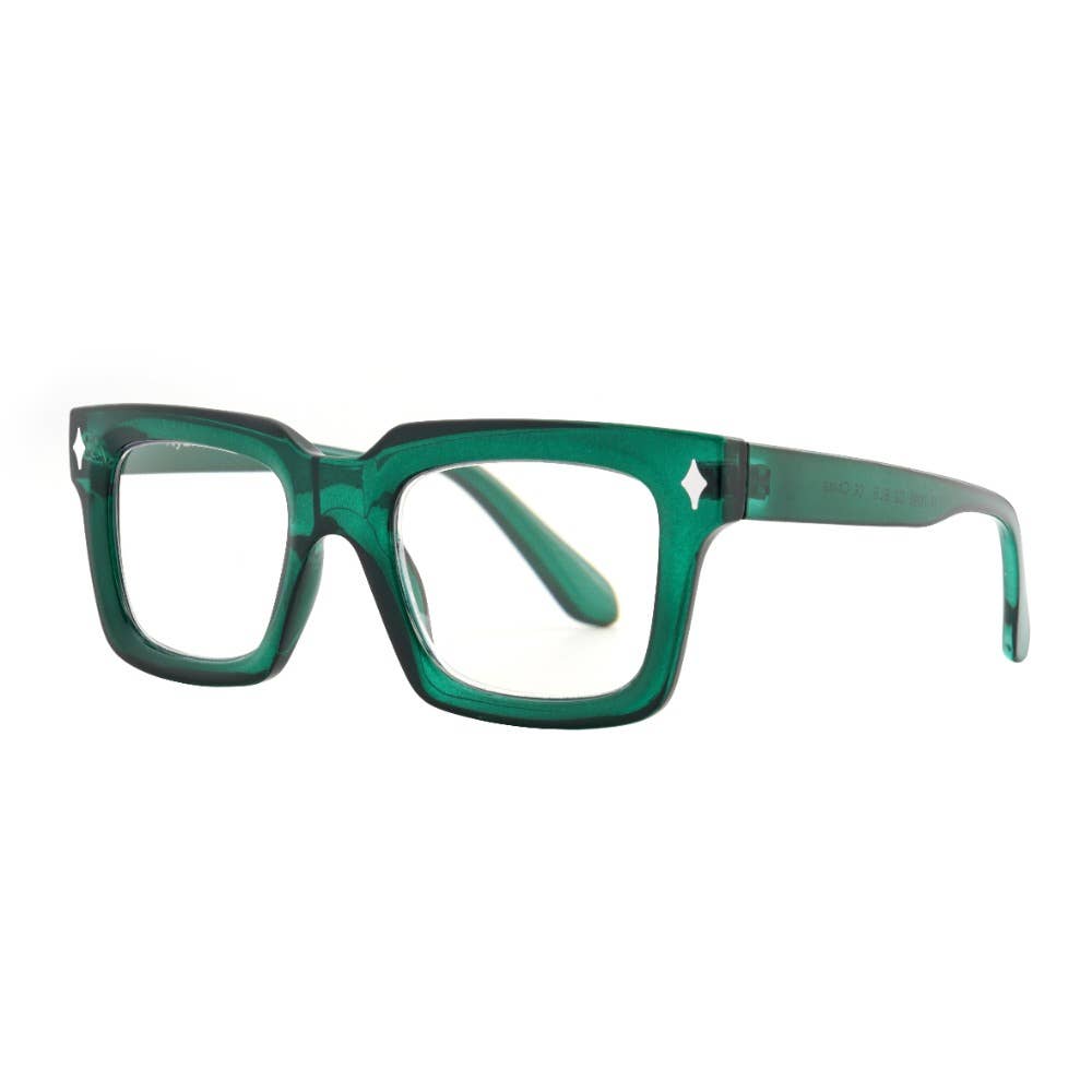 Ryan Simkhai | MAREN | Transparent Green | Blue Light-reading glasses-LNH Edit