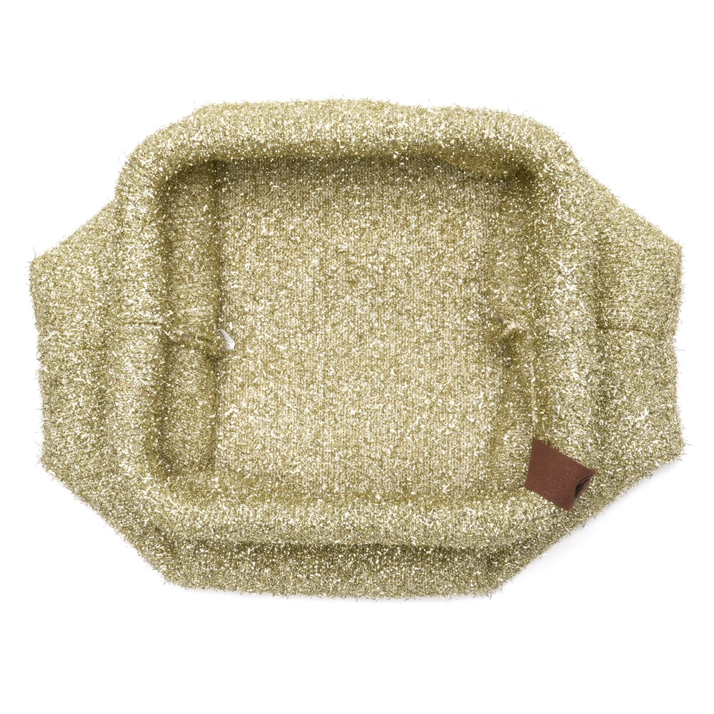 GOLD SPARKLE Stripe Clutch Bag