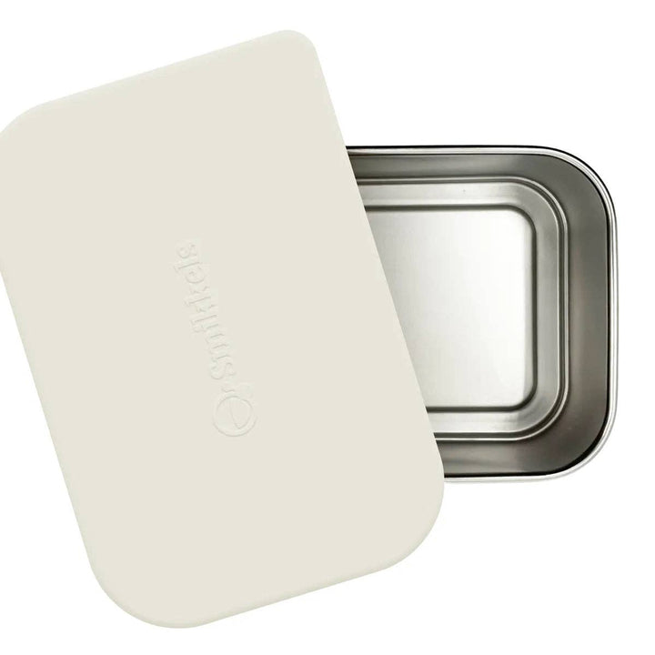 Pre order Stainless steel lunchbox with silicone lid: White--LNH Edit