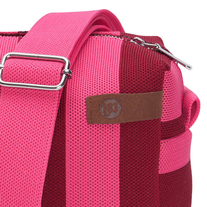 Raspberry Stripe Crossboby Bag