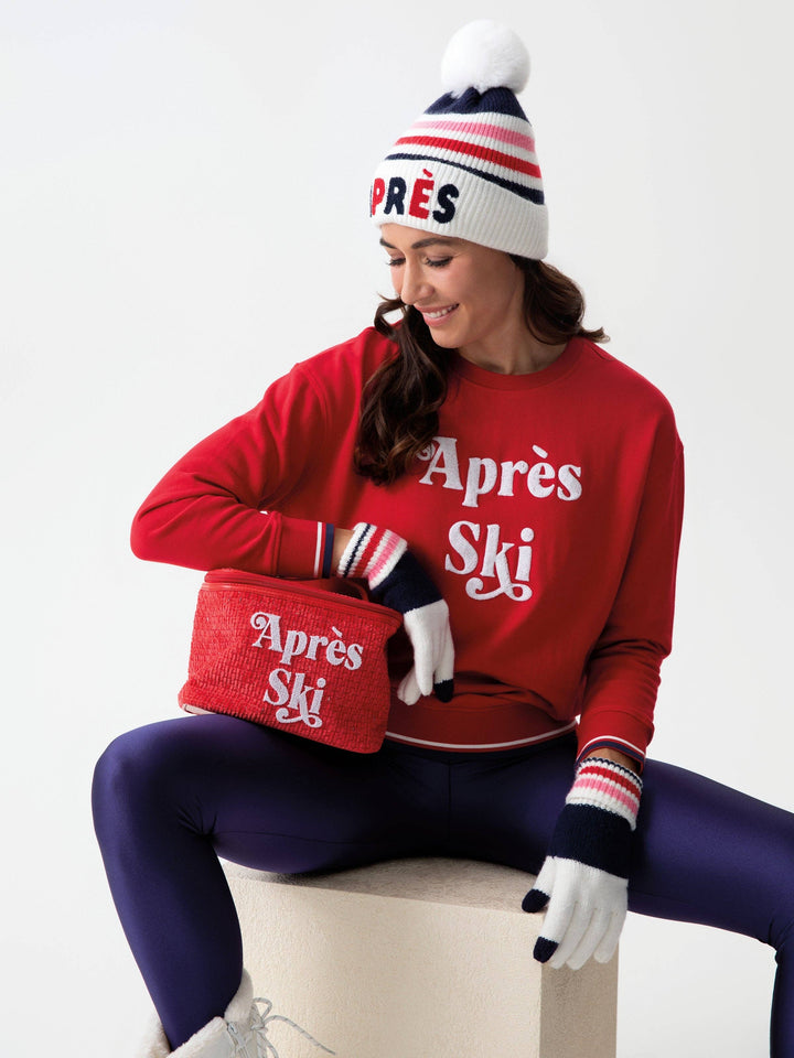 "APRES SKI" COSMETIC CASE, RED