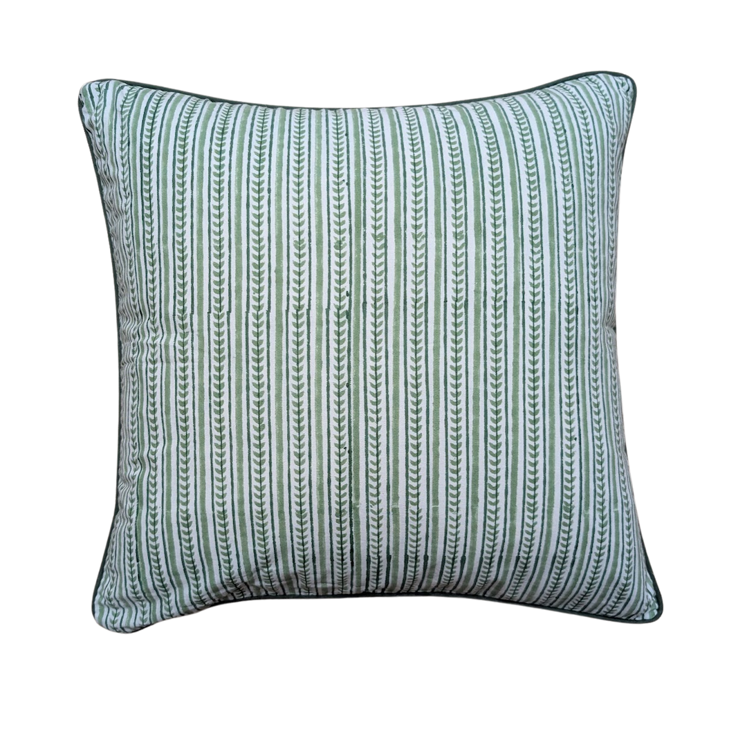 Alani Green Cushion Cover-Cushion Covers-LNH Edit