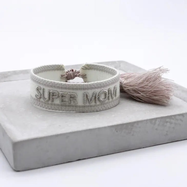 Super Mom Woven Bracelet-Bracelets-LNH Edit
