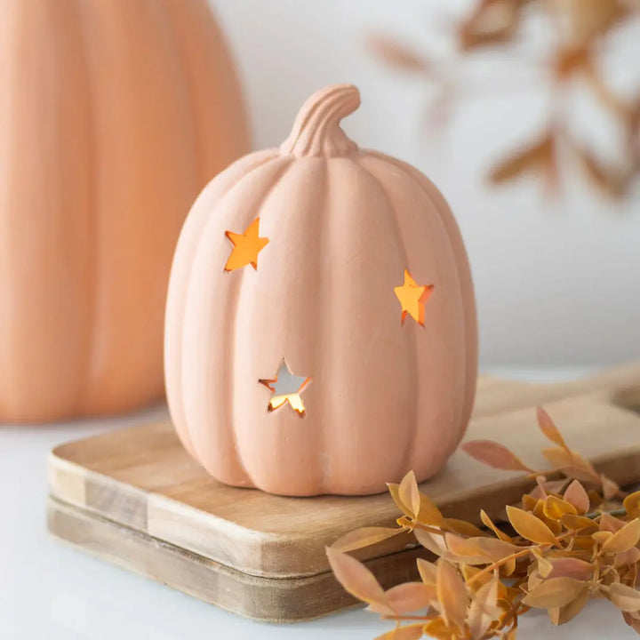 Terracotta Halloween Pumpkin 9cm