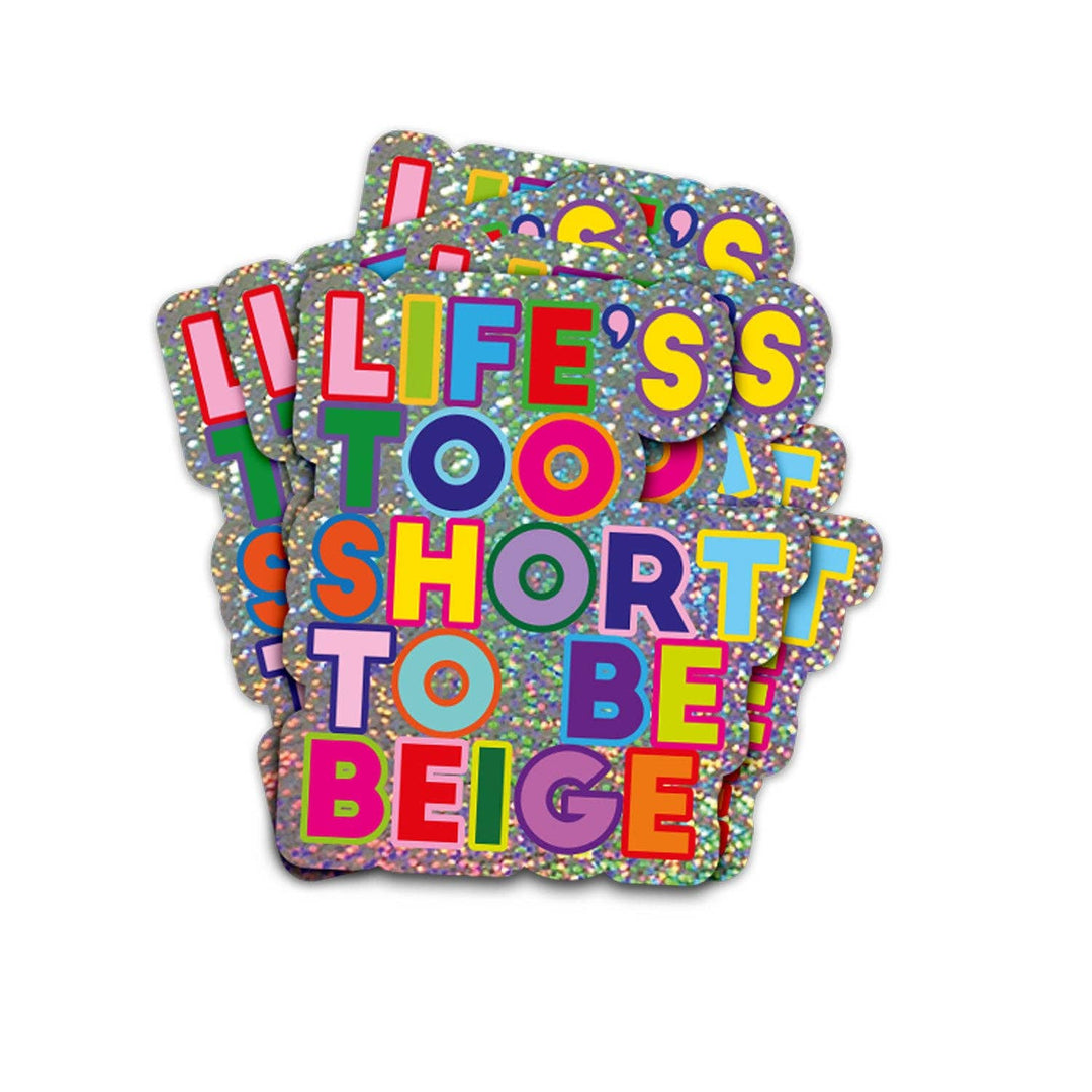 Glitter sticker Life&