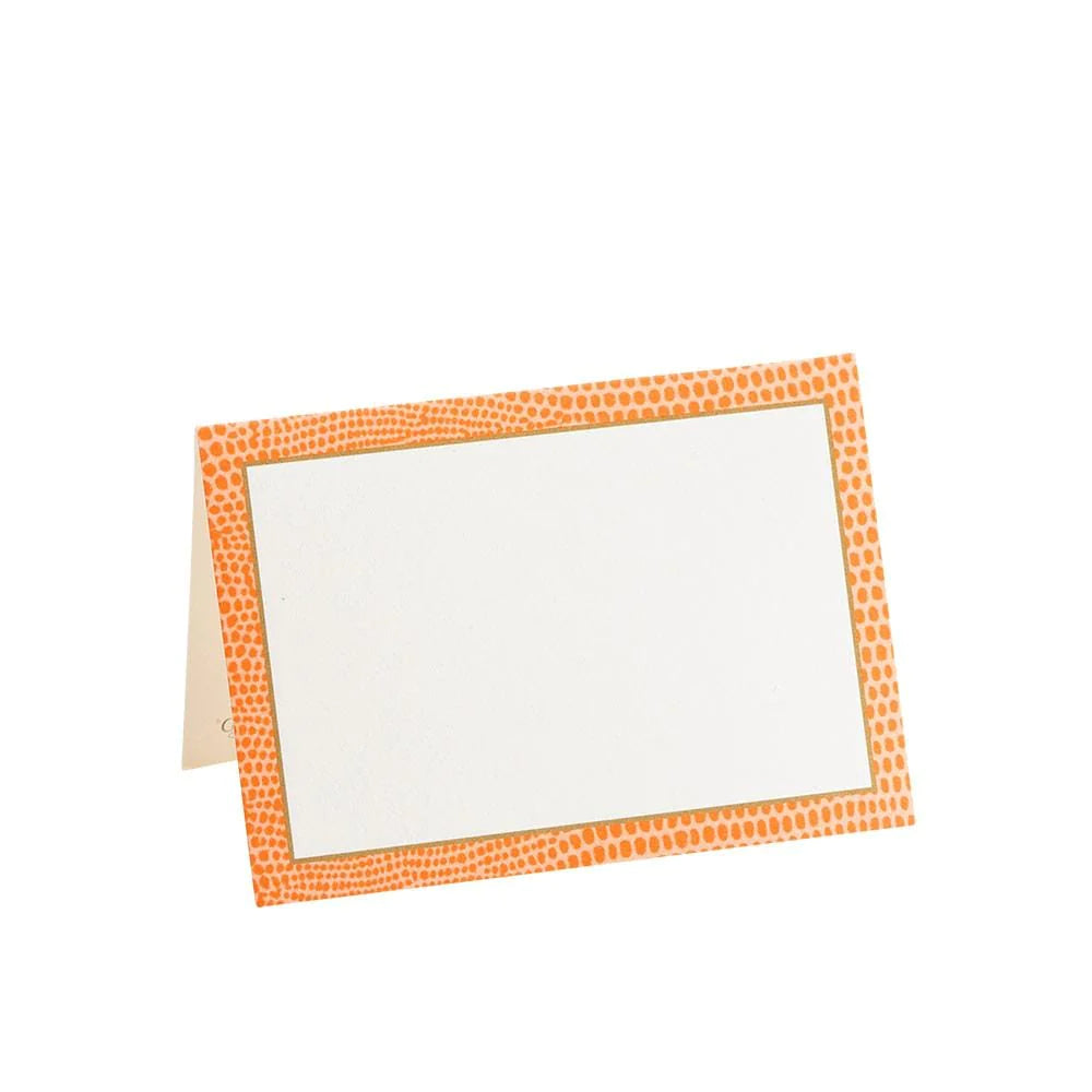Lizard Place Cards in Orange - 8 Per Package-Place Cards-LNH Edit