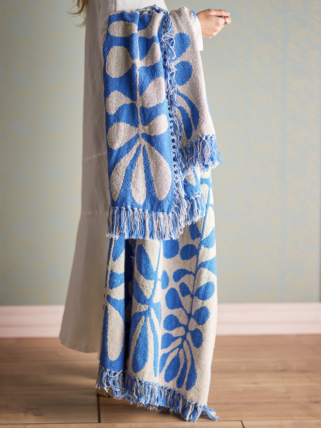 Nevine Blue Throw