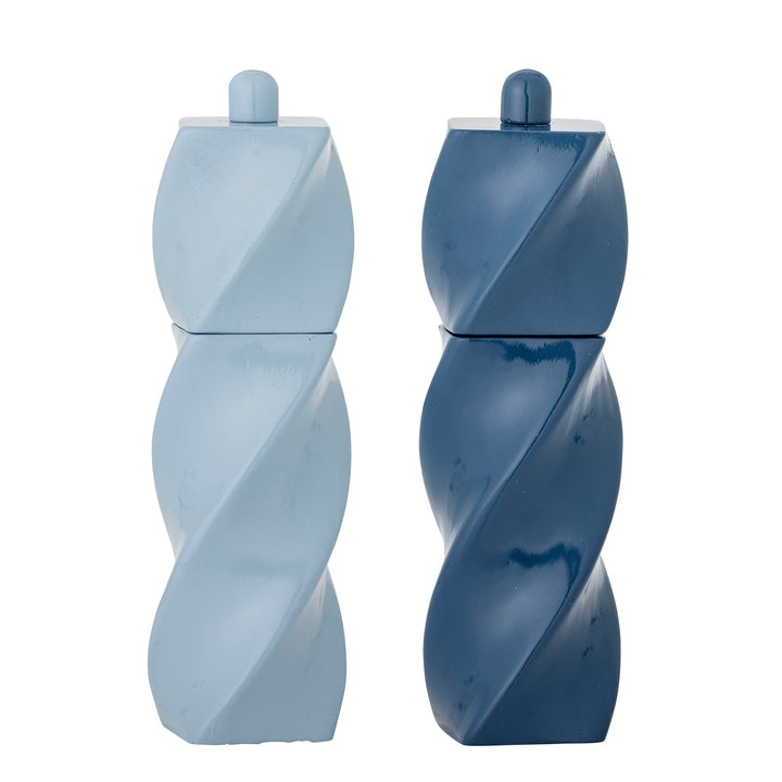 Riley Salt & Pepper Mill, Set of 2 Blue