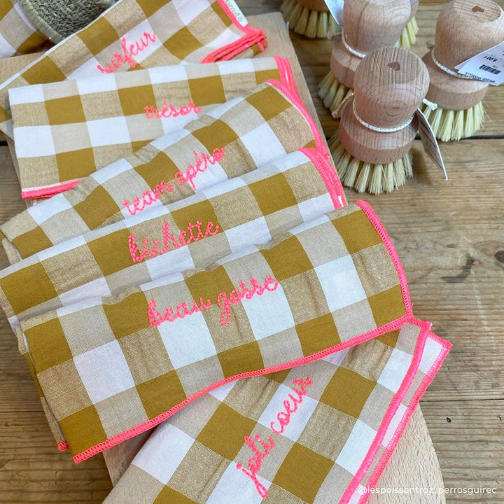 Hazel Seersucker Napkin, Set of 4