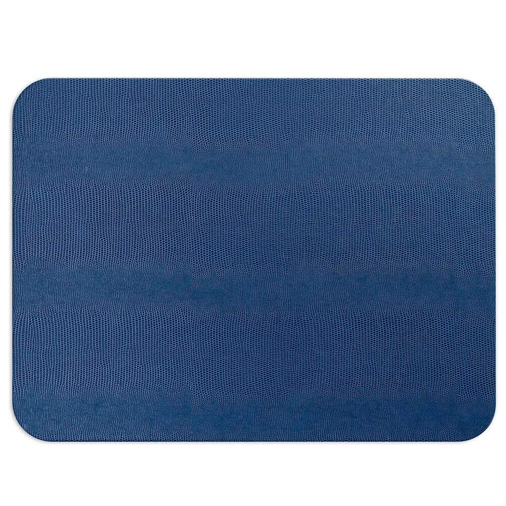 Lizard Felt-Backed Placemat in Navy- sold individually-Placemats-LNH Edit