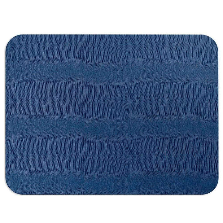 Lizard Felt-Backed Placemat in Navy- sold individually-Placemats-LNH Edit