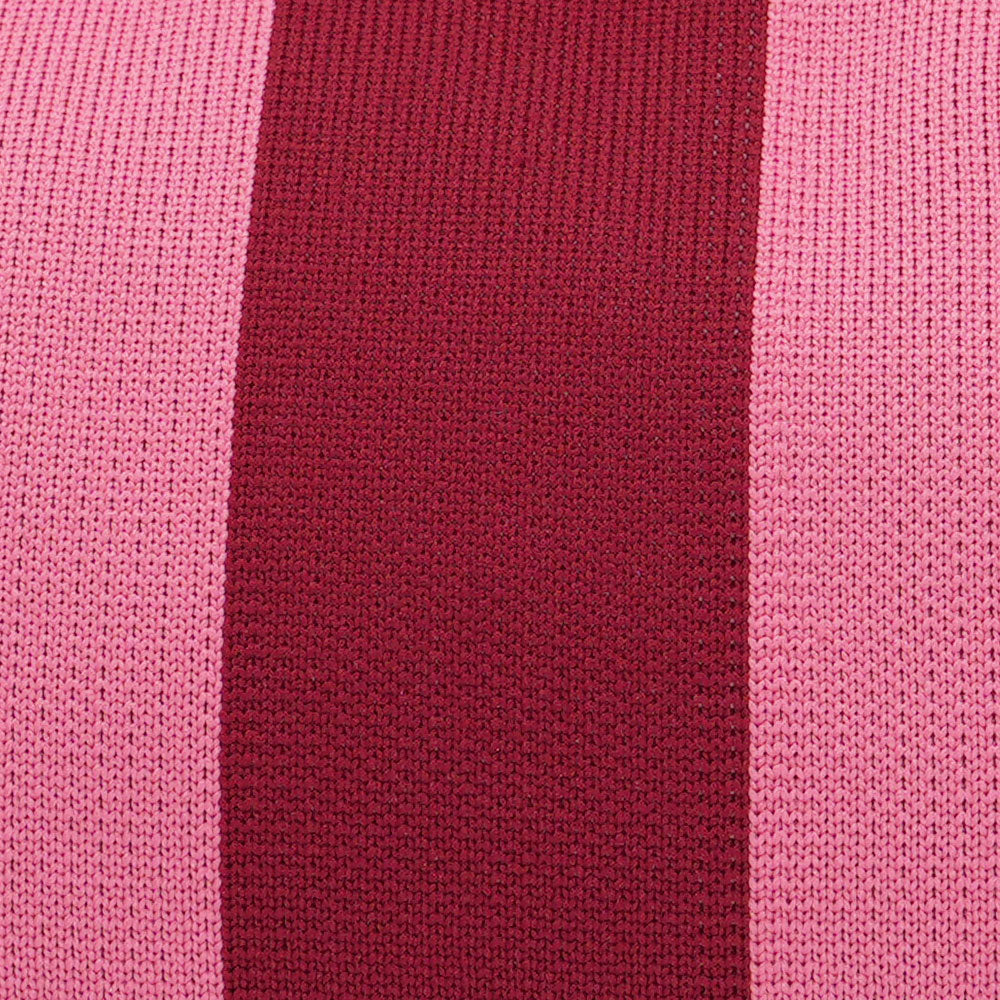 SUGAR PINK &amp; RED Stripe Clutch Bag