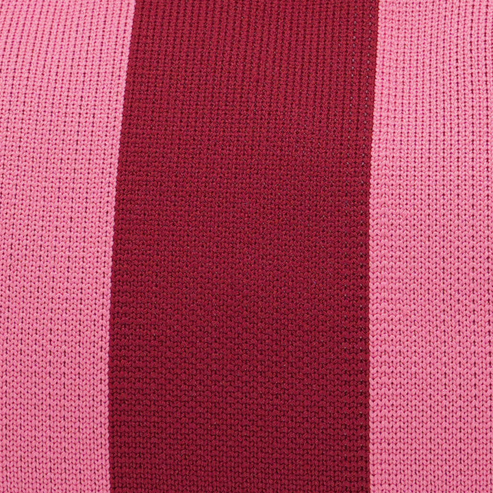 SUGAR PINK &amp; RED Stripe Clutch Bag