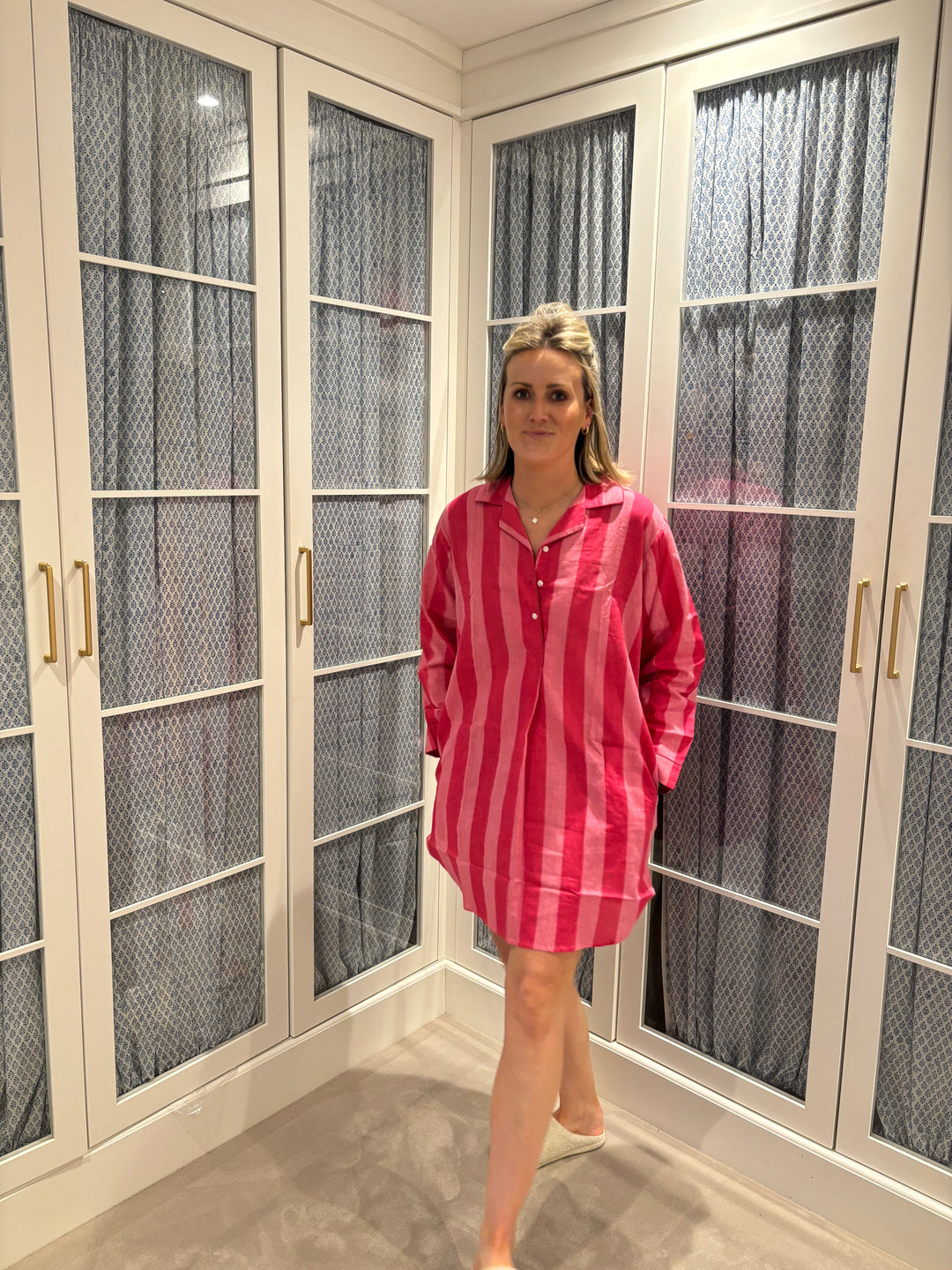 Bold Pink Stripe Nightshirt
