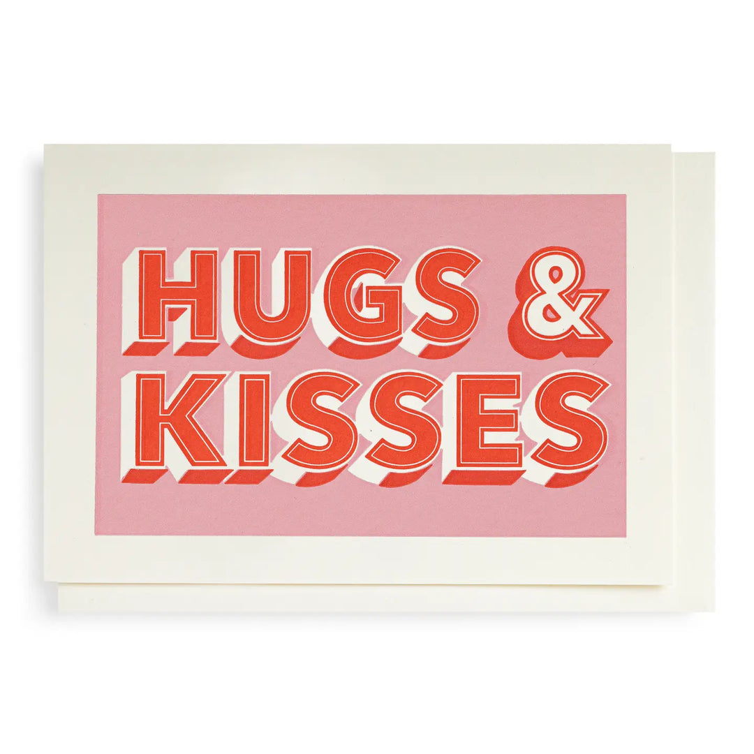 Hugs and Kisses Notelet Card