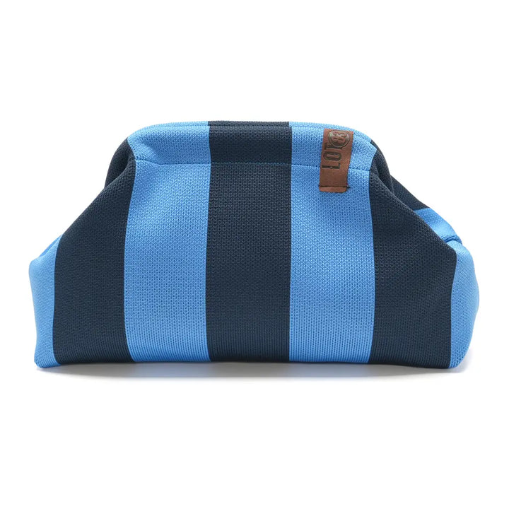 NAVY &amp; BLUE Stripe Clutch Bag