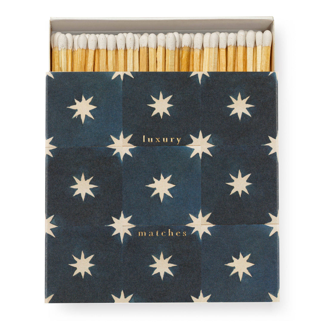 Navy Star Tile by Wanderlust | Square - Safety Matches-Matches-LNH Edit