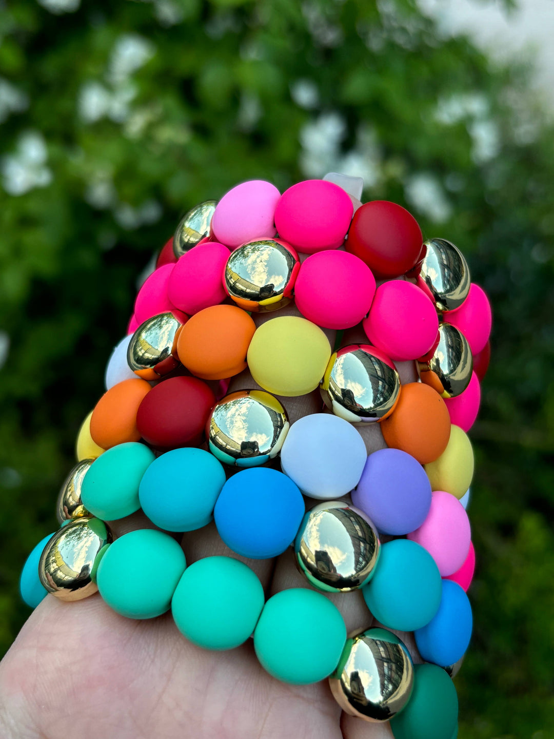 Pink Bead Bracelet