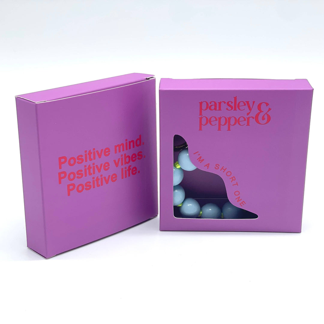 Blue on Neon Phone/ Bag Charm