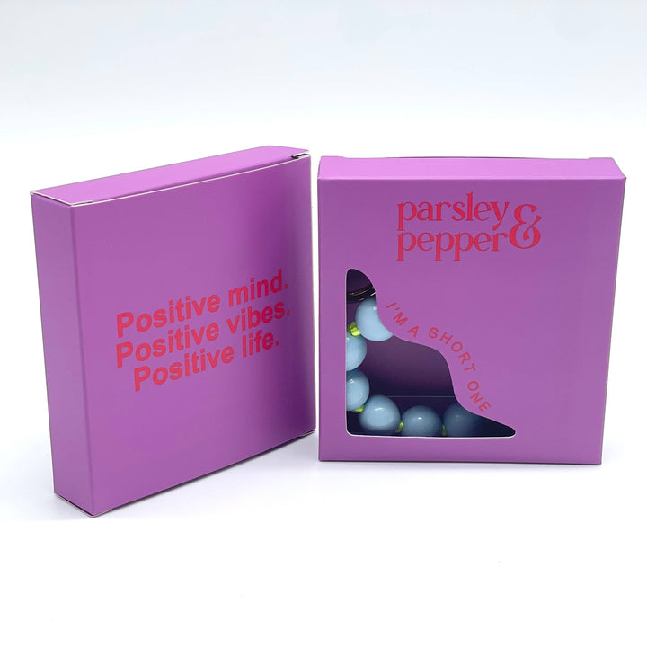 Blue on Neon Phone/ Bag Charm