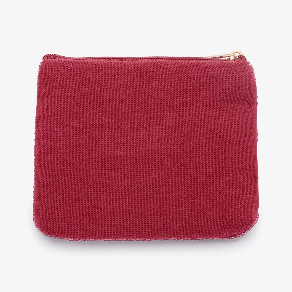 Hot Stuff Beaded Pouch