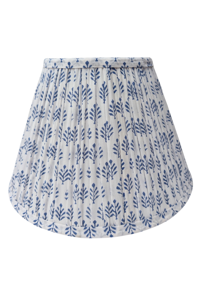 Sofia Blue Empire Pleated Lampshade