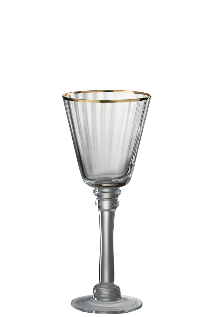 Gold Rim, Wine Glass-Wine Glasses-LNH Edit