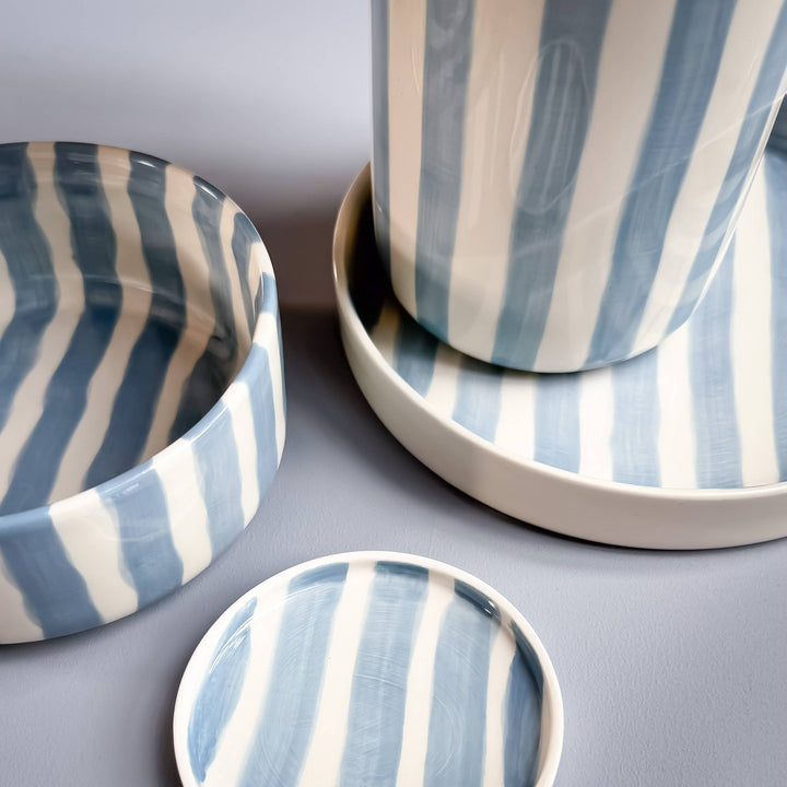 Vase Stripes - morning azzurro