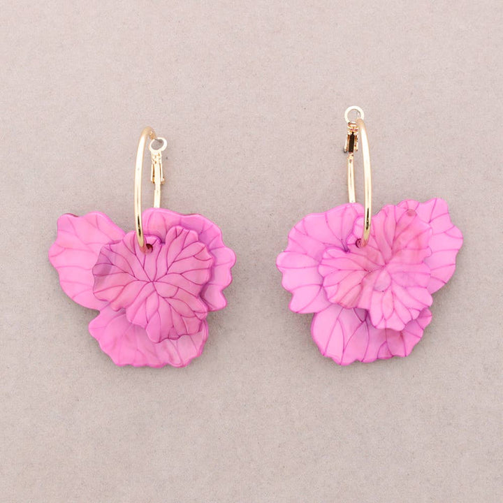 Pink Petal Earrings