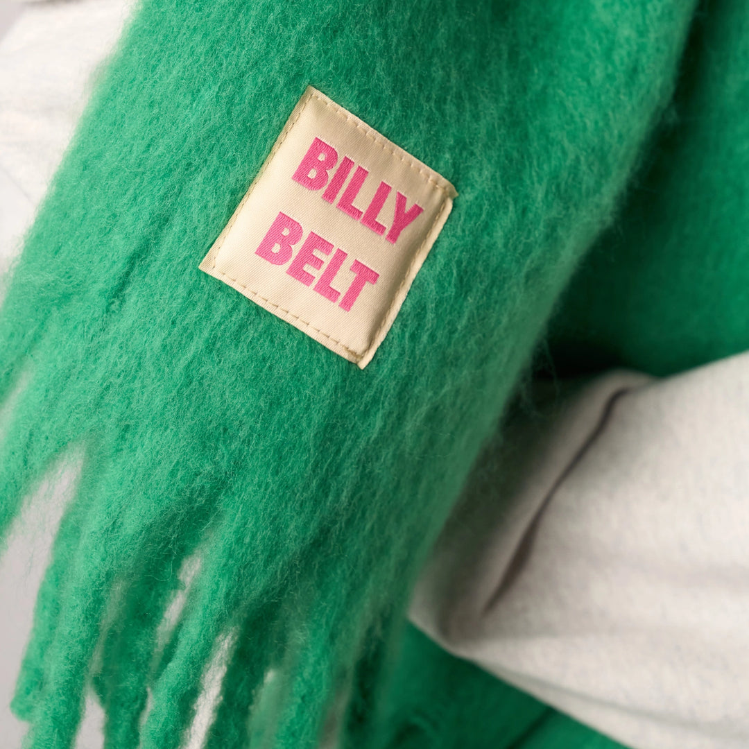 Bright Green Oversized Scarf